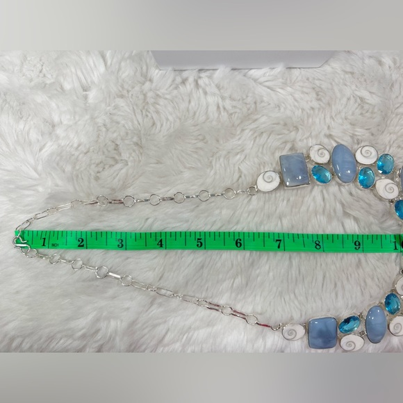 Owyhee Opal Shiva 925 Gemstone Necklace & Bracelet - Picture 6 of 7